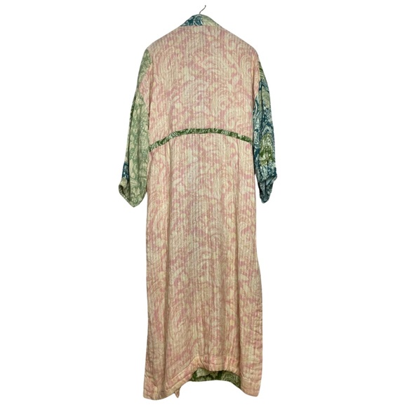 NWT ZARA The Celia Printed Kimono Tassel Side Slits Patch Pockets Oversize Sz S - Picture 5 of 16